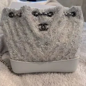 CHANEL | Bags | Chanel Gabrielle White Pvc Tweed Mini  display picture 3